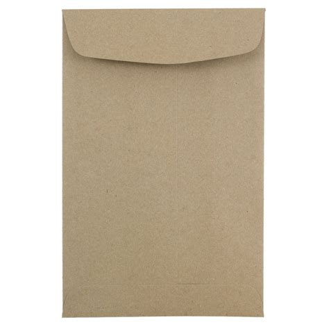 Jam 6 X 9 Catalog Envelopes Brown Kraft 50 Pack Brown Kraft Recycled