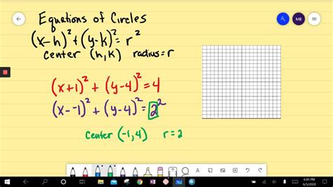 Determine Whether Each Statement Is True Or False If False Explain Why The Circle X 1 2 Y