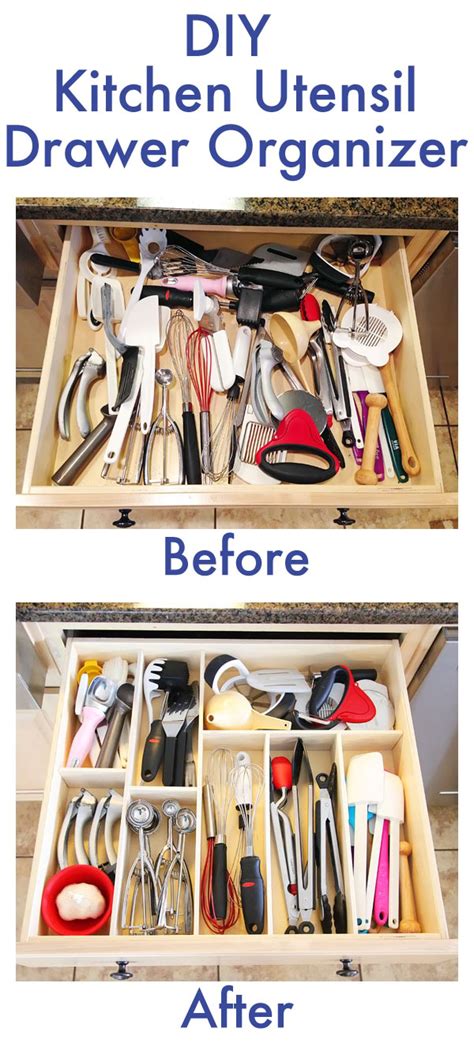 DIY Kitchen Utensil Drawer Organizer