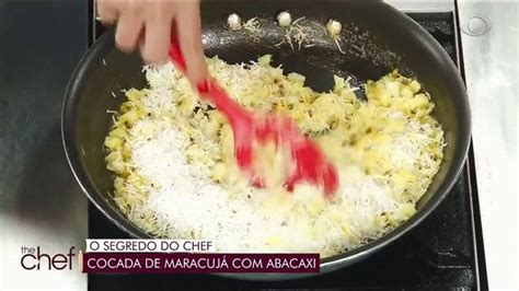 Cocada de maracujá e abacaxi nutrichef ensina receita deliciosa