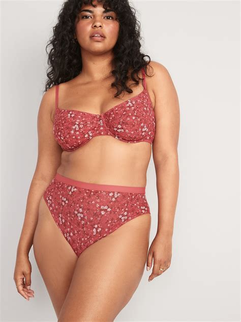 High Waisted Mesh Bikini Underwear Old Navy