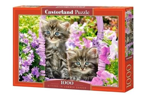 Kitten in Summer Garden Kot Koty Kotki Puzzle 1000 elementów