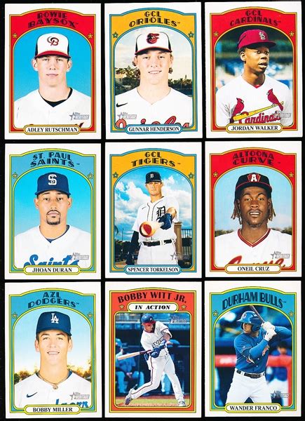 Lot Detail 2021 Topps Heritage Minor League Baseball 132 Asst Plus