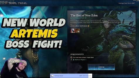 New World Expansion Artemis Fight Youtube