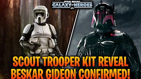 Scout Trooper Kit Reveal New Moff Gideon Beskar Confirmed In