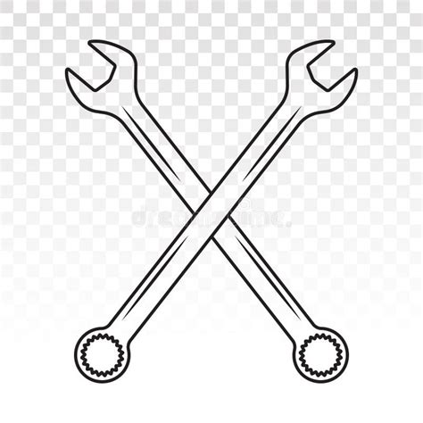 Combination Wrench Ratchet Symbol Stock Illustrations Combination