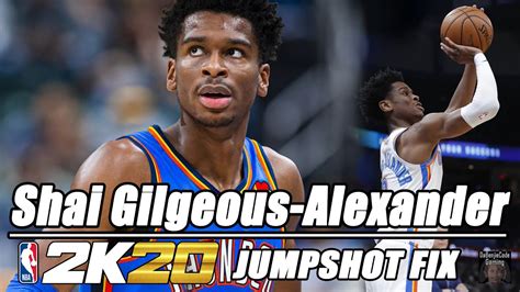 Shai Gilgeous Alexander Jumpshot Fix Nba2k20 Youtube