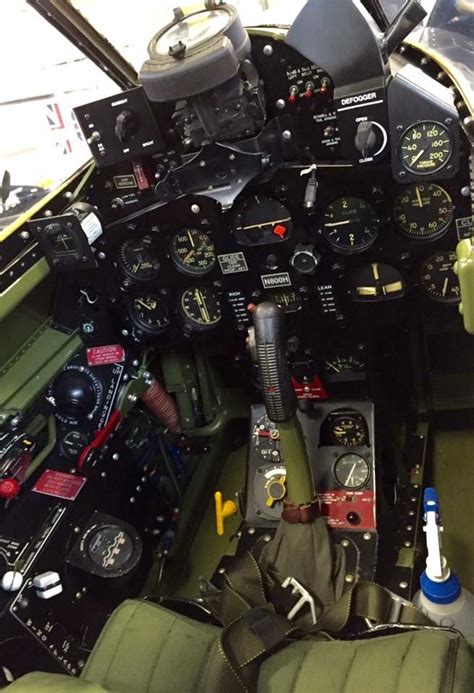 Cockpit of F8F-2A Bearcat "Wampus Cat" BuNo. 121752. | Wwii aircraft, Ww2 fighter planes ...