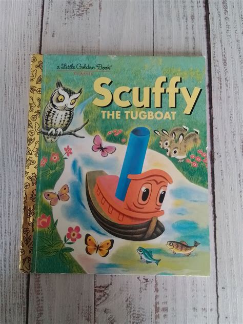 Scuffy The Tugboat Little Golden Book Vintage 1983 Golden Book