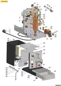 Explosionszeichnungen VIBIEMME VBM6202 ELEKTRISCHE TEILE DOMOBAR