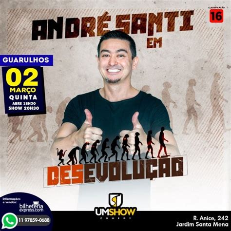 Andre Santi Na Um Show Comedy Guarulhos Em Guarulhos Sympla