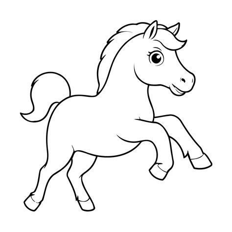 horse drawing for kids 4