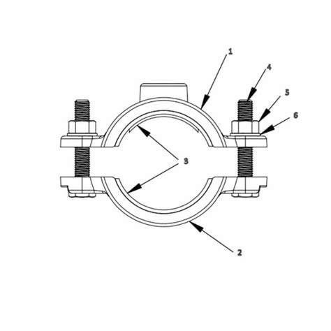 Pipe Saddle Clamp Ductile Iron Pipe Fitting And Valve Factory Directly Sale