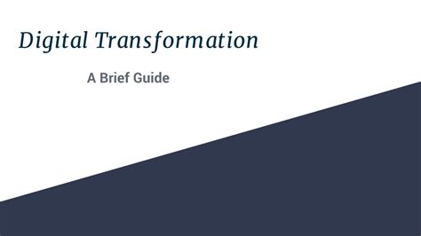 Ppt A Brief Guide For Digital Transformation Services Powerpoint