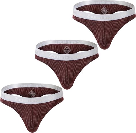 ZONBAILON Athletic Mens Thongs Underwear Sexy Man Thong G String Hot T Back M L XL 2XL 3XL At