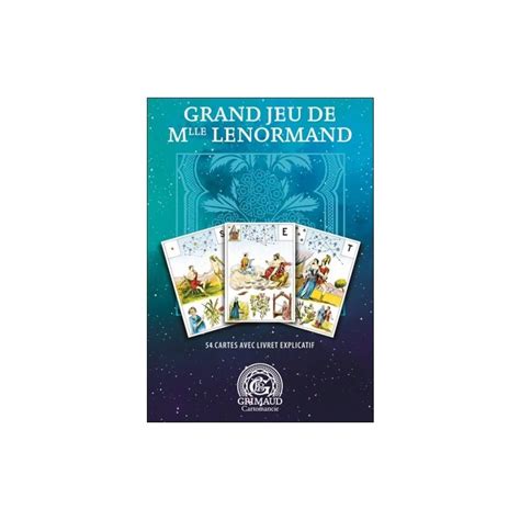 Acheter Tarot Divinatoire Grand Jeu De Mlle Lenormand Grimaud