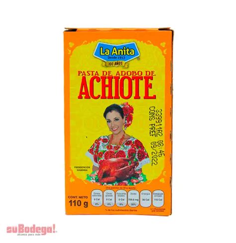 Adobo Achiote La Anita 110 gr suBodega alcanza para más