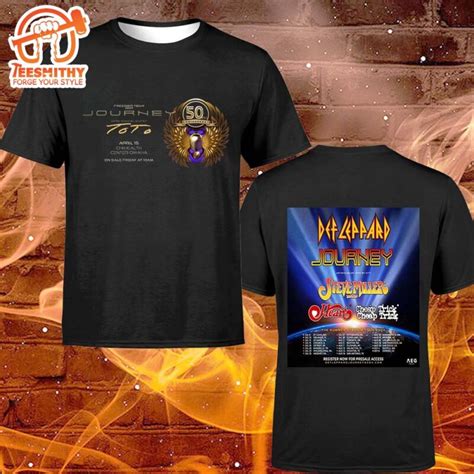 Def Leppard And Journey Announce Co Headlining Summer 2024 Tour T Shirt