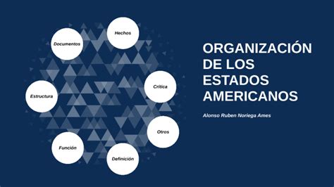 Organizaci N De Los Estados Americanos Oea By Alonso Noriega Ames On