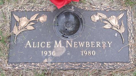 Alice Marie Burton Newberry 1930 1980 Mémorial Find a Grave