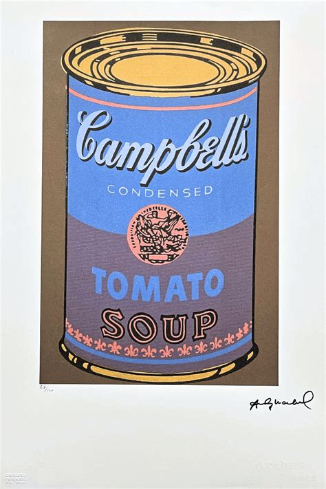 ANDY WARHOL campbell's Soup Signed - Etsy