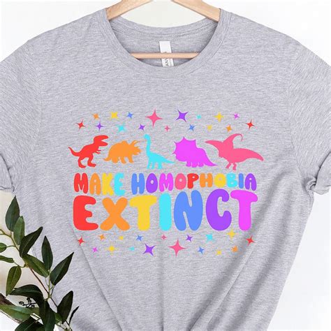 Gay Pride Make Homophobia Extinct Shirt Shibtee Clothing