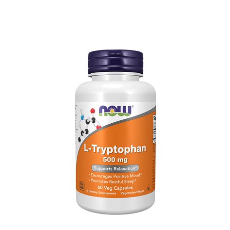 Now Foods L Tryptophan 500 Mg Kapsel 60 Veg Kapseln