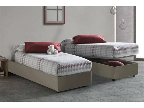 Benedetta Eenpersoonsbed Opbergbed Met Bekleding Van Eco Leer 100