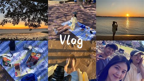 Vlog17 New Farm Park賞花💜 吃到好吃的台菜 看夕陽必去的海灘 Youtube