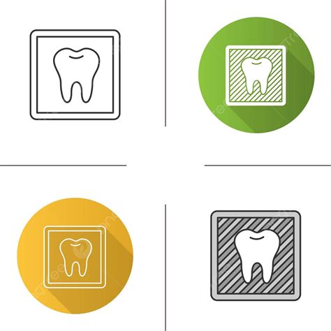 Dental X Ray Icon Healthcare Radiology Drawing Vector Healthcare