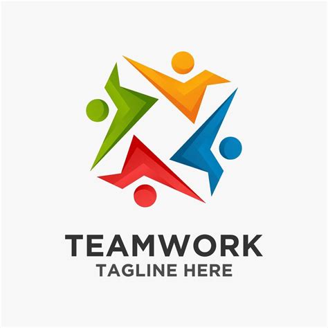 Teamwork logo design 10065929 Vector Art at Vecteezy