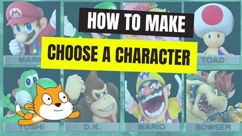 How To Make A Choose Character Screen In Scratch Youtube