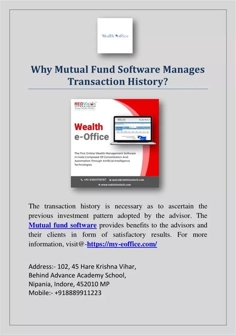 Ppt Why Mutual Fund Software Manages Transaction History Powerpoint