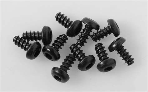 Button Head Self Tapping Screws M3 X 6mm Black