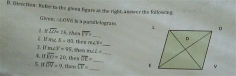 Solved Direction Refer To The Given Figure At The Right Answer The