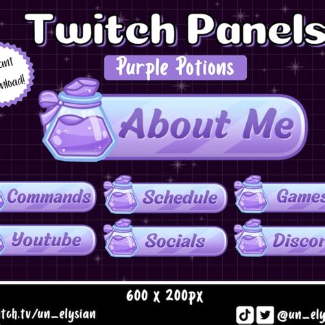 Magic Witch Twitch Panels Etsy