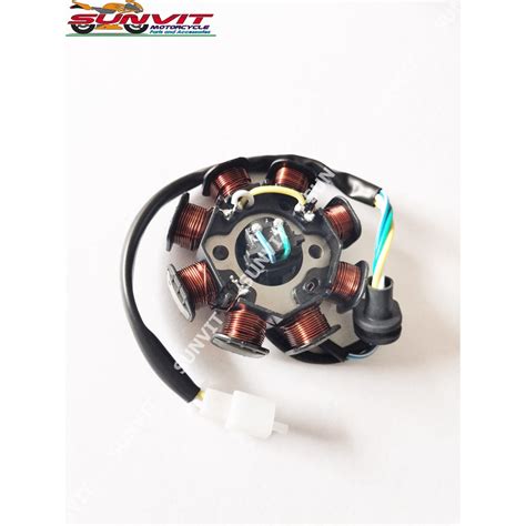 MOTORCYCLE STATOR COIL ASSEMBLY XRM LIFAN STX DASH TMX BARAKO RUSI