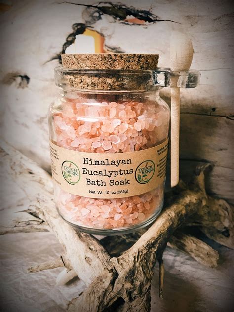 Bath Salt Jar Bath Salts in Glass Jar Himalayan Bath Salts | Etsy