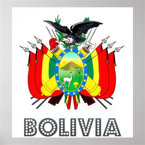 Bolivia Coat of Arms Poster | Zazzle