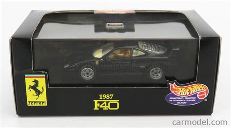 MATTEL HOT WHEELS 22166 Scale 1 43 FERRARI F40 1987 BLACK