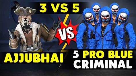 END OF BLUE CRIMINAL 3 Vs 6 GAMEPLAY GARENA FREE FIRE YouTube