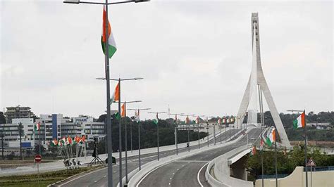 C Te D Ivoire Alassane Ouattara L Inauguration Du Majestueux Pont