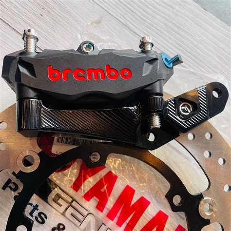 Yamaha Xmax Original Brembo M K K Black Red Logo Pot Caliper Front