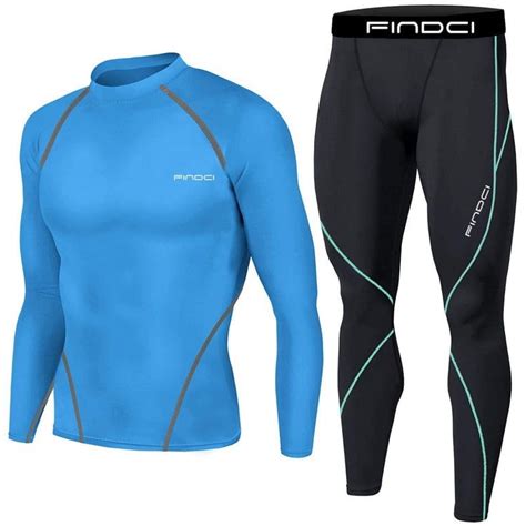 Pejock Sports Running Set For Men Mens Compression Shirt Skin Tight