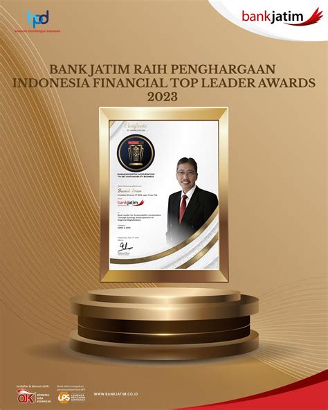 Bank Jatim Raih Penghargaan Dalam Ajang Indonesia Financial Top Leader