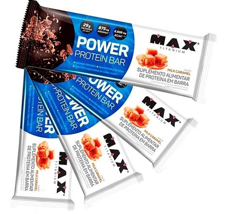 Power Protein Bar 12 Unidades 41g Max Titanium Mercado Livre