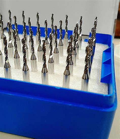 50pcs Carbide Micro Drill Bits 3 175mm X 0 35mm X 5 5mm CNC PCB Dremel