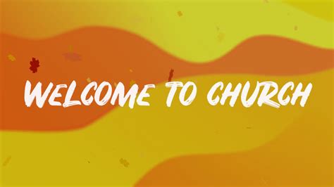 Welcome To Church Fall Motion Background By Church Fuel Easyworship Media