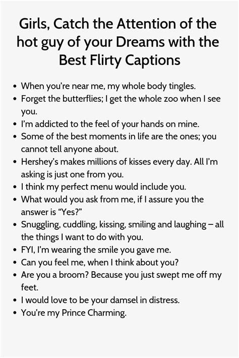 How To Get A Guy S Attention Over Snapchat Flirty Captions Instagram