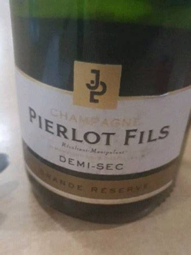 Pierlot Fils Grande Reserve Demi Sec Champagne Vivino Us